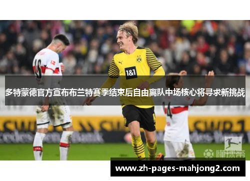 多特蒙德官方宣布布兰特赛季结束后自由离队中场核心将寻求新挑战