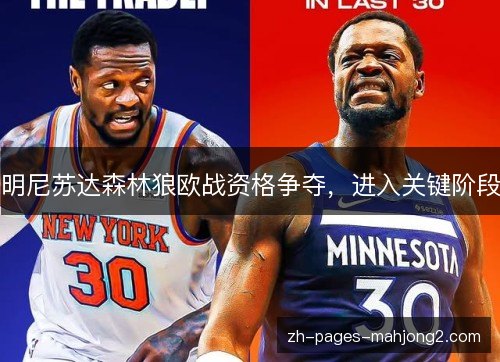明尼苏达森林狼欧战资格争夺，进入关键阶段